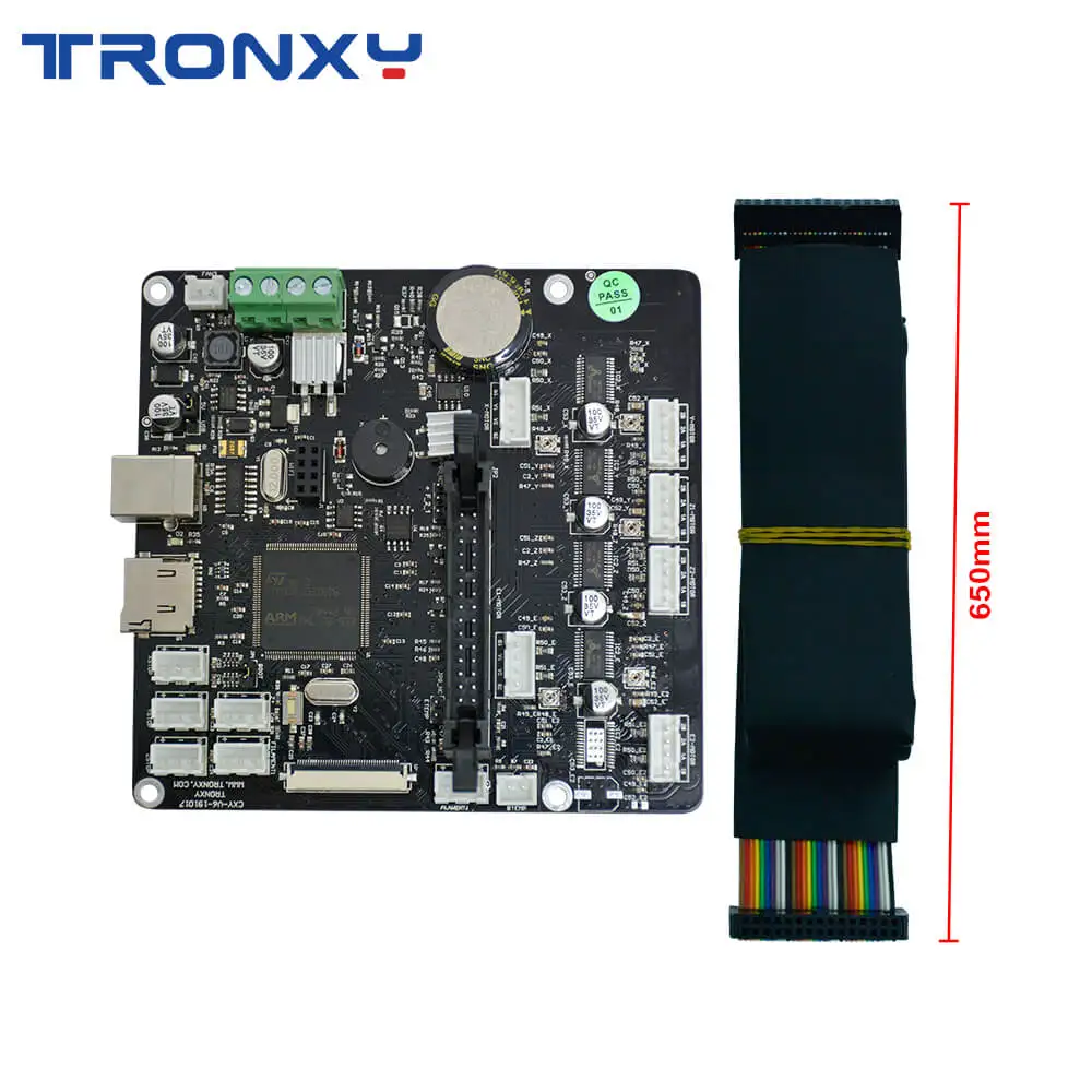 Tronxy обновление Бесшумная материнская плата с проводным кабелем для X5SA X5SA-400 XY-2 Pro 3d принтер оригинальная материнская плата impresora 3d