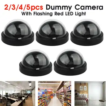 

Outdoor Indoor Video Surveillance Dummy Dome Fake Camera with Flashing Red LED Light CCTV Security Accessories fotocamera kamera