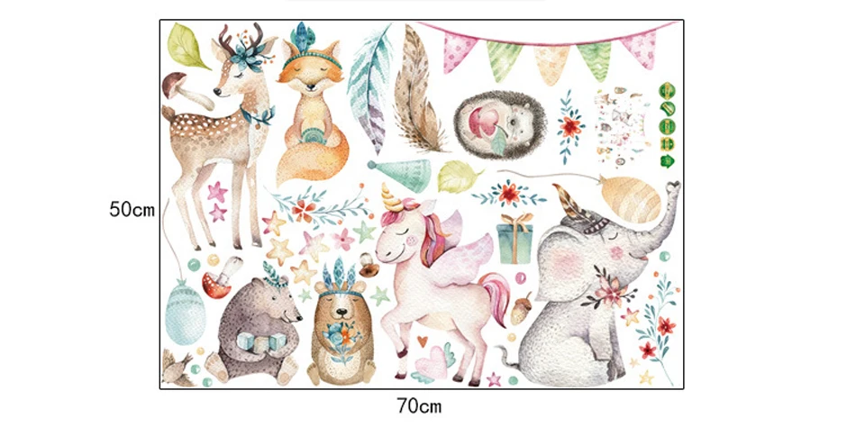 Unicorn Wall Stickers For GIrl Room
