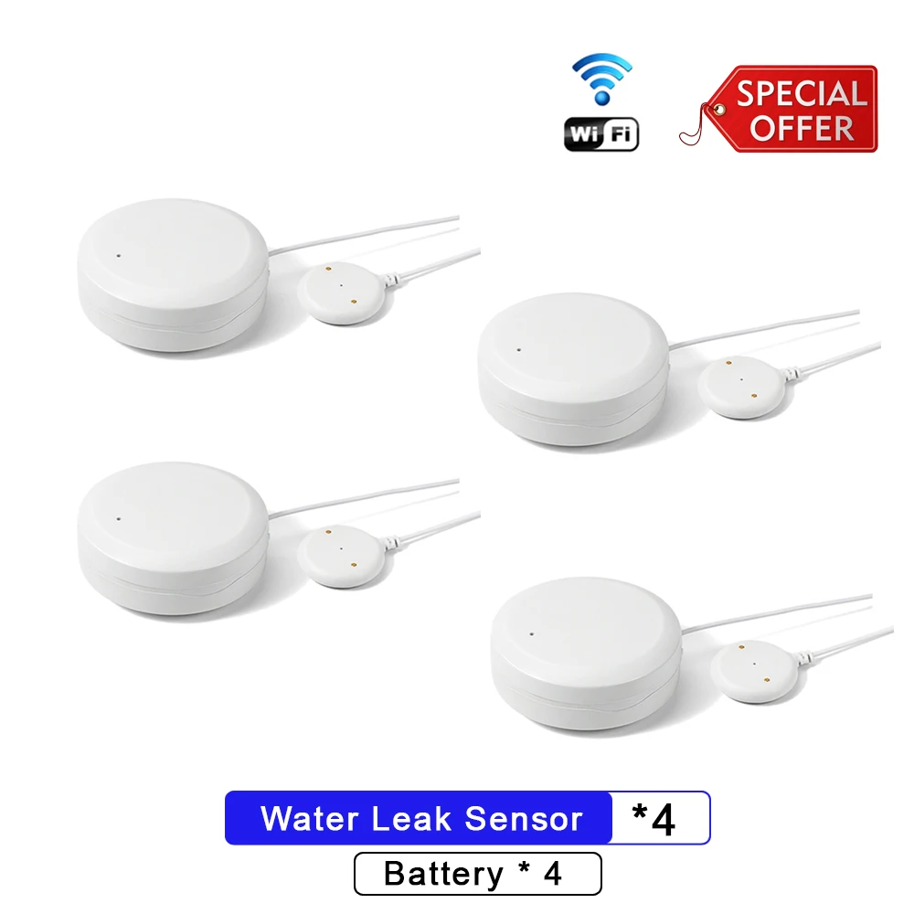 Beelite WiFi Water Leakage Sensor Smart Water Sensor Home Security Flooding Sensor Water Leak Detector Tuya Smart Home Alarm emergency lights car Alarms & Sensors