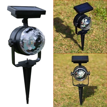 

Solar Projector LED Lights Solar Rotating LED Projection Light Garden Lawn Lamp Outdoor Bulb Colorful Waterproof Light A24