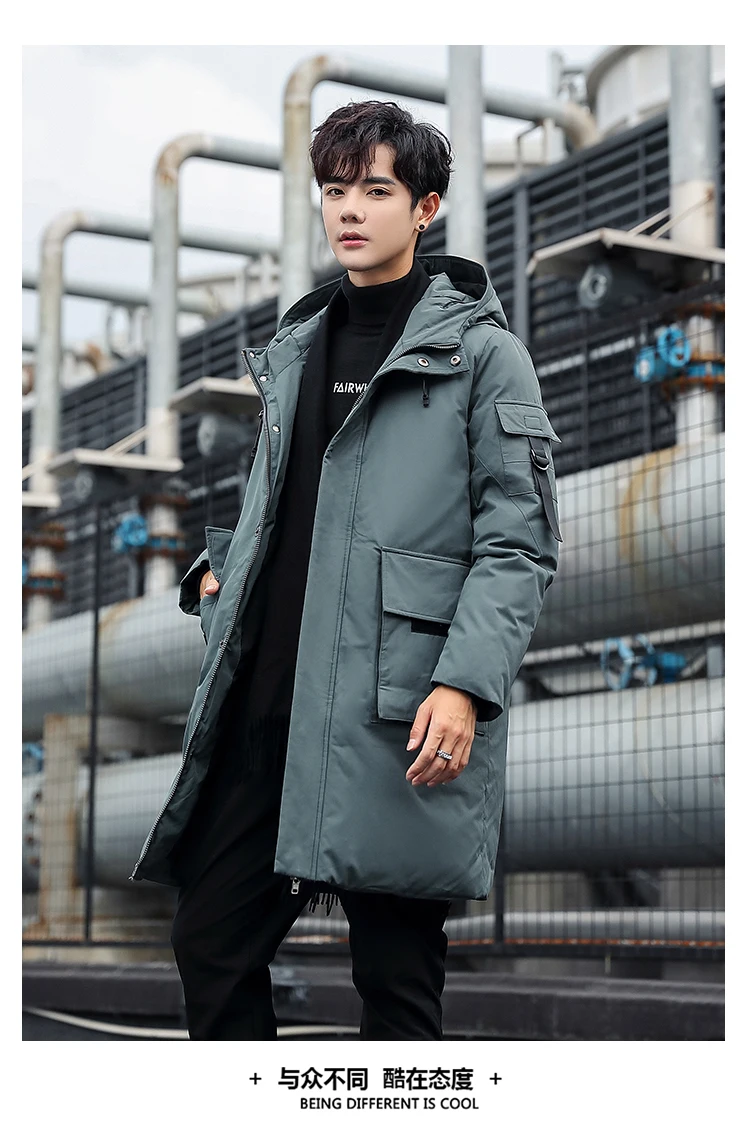 puffer jacket with fur hood 2021 new arrival men coat winter jacket high quality 80% white duck down jackets men,mens thicken fashion warm parkas coat M-3XL long puffer jacket