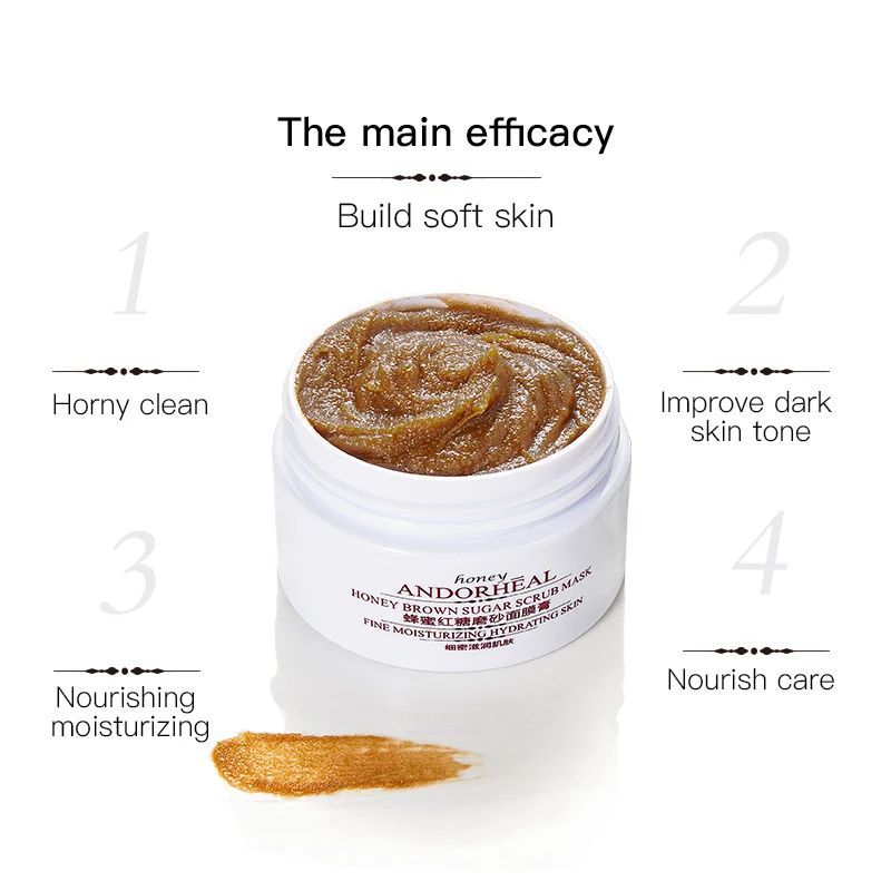 Download Honey Brown Sugar Scrub Mask Gentle Cleansing Exfoliating Moisturizing Skin Brightens Skin Tone Improves Dullness Treatments Masks Aliexpress PSD Mockup Templates