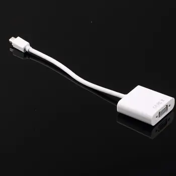 

1pcs Mini DisplayPort Display Port DP To VGA Adapter Cable for Apple for MacBook Air for iMac for Mac Mini Adapter Cable White
