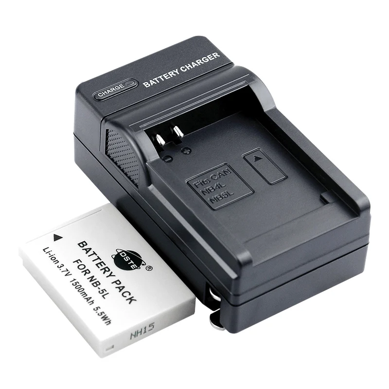 2 шт. 1500 мАч 3,7 V NB-5L DSTE NB5L Батарея объектива Цифрового Фотоаппарата Canon IXUS 800 850 860 870 900 90 950 960 970 980 990 IXY 800 810 820 830 - Цвет: 1Battery1DC Charger