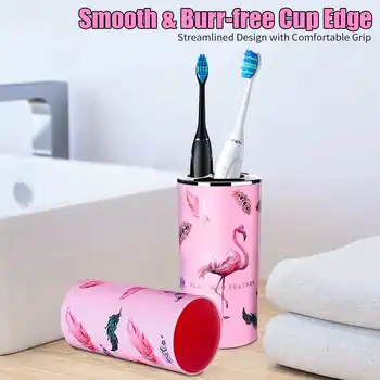

Bathroom Trash Can Toothbrush Holder Soap Dispenser Gargle Cup Trash Can Toilet Brush With Holder Bathroom Accessories Set