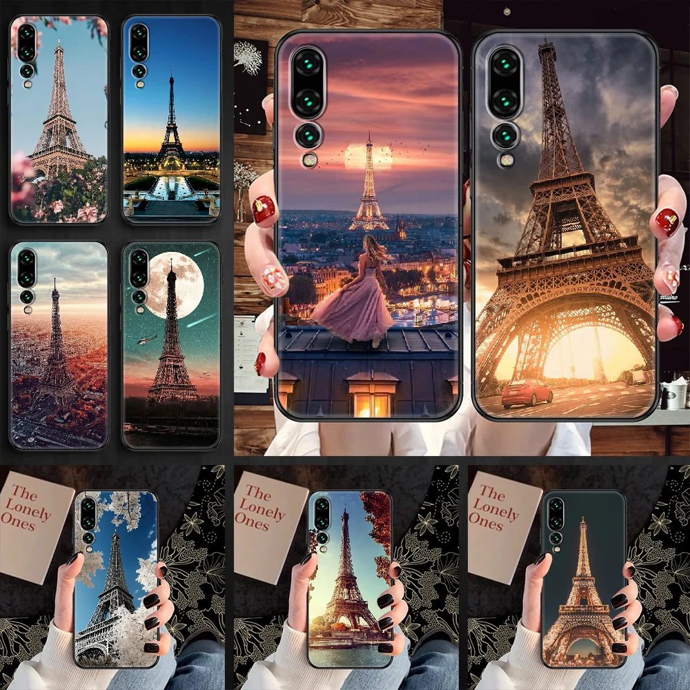Чехол для телефона с Эйфелевой башней Парижа Huawei P Mate P10 P20 P30 P40 10 20 Smart Z Pro Lite 2019