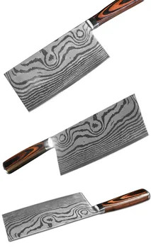 

Butcher Chef Kitchen 5CR15 Knife Chinese Blade Meat Cleaver Slicing Chopping Vegetable Knives Wood Handle