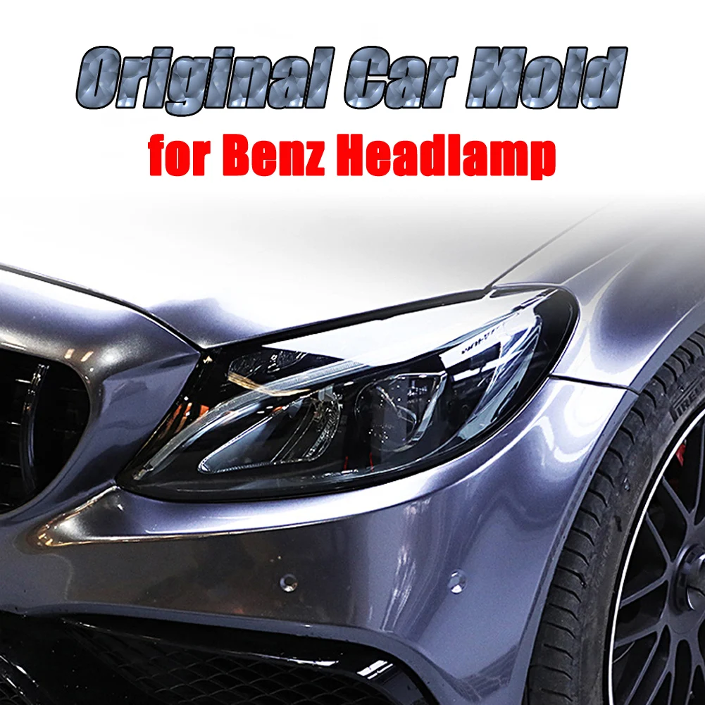 Автомобильные фары 2 шт. для Mercedes Benz A C E GLC GLA CLA GLS GLE Class W177 W205 W213 дымчатые черные из