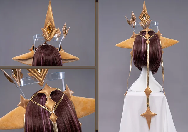 UWOWO Soraka Cosplay Costume Game League of Legends Star Guardian Soraka Prestige Edition Cosplay Outfits Set B