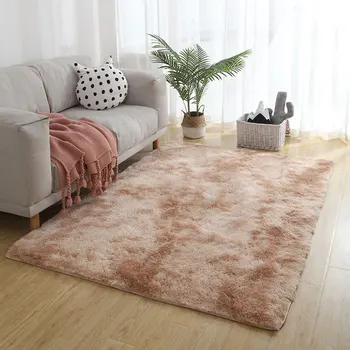 

Tie Dyeing Plush Soft Carpets For Living Room Bedroom Anti-slip Floor Mats 50*80cm 80*160cm Water Absorption Home Carpet Rugs