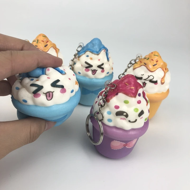 1 шт. мягкая еда мягкий медленный отскок мультфильм мини ПУ пена компрессионная игрушка еда игрушка фри пончик бургер медленный отскок еда игрушки