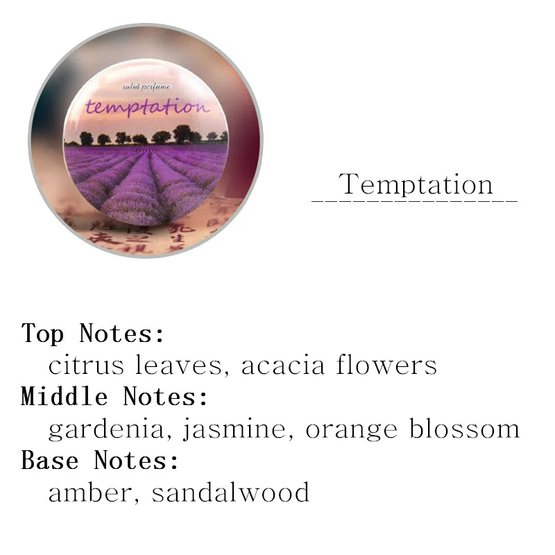 Temptation 1 шт., Парфюмированная вода, 15 г, Женский Одноцветный парфюм, Feminino, портативная коробка, Цветочный Фруктовый аромат, цветочный крем, Женский парфюм, металлический корпус - Цвет: Temptation