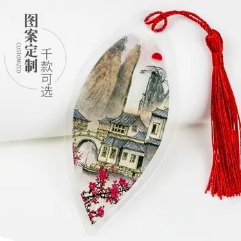 

Jiangnan town bookmarks Chinese style pavilion pavilion series vein bookmark vintage ink bookmarks small gifts