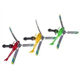

10 Pcs Mini Flying Helicopter Toy Handle Pull Aircraft Party Favors Gift for Kid