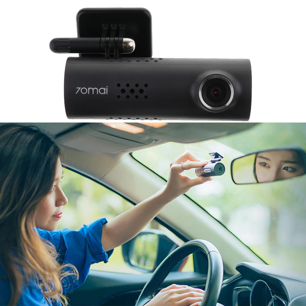 

1 Pcs 70Mai Car Dash Cam English Version 1080P 30fps Car DVR Camera IMX323 Sensor 130 Degree 240mAh Car Camera Recorder