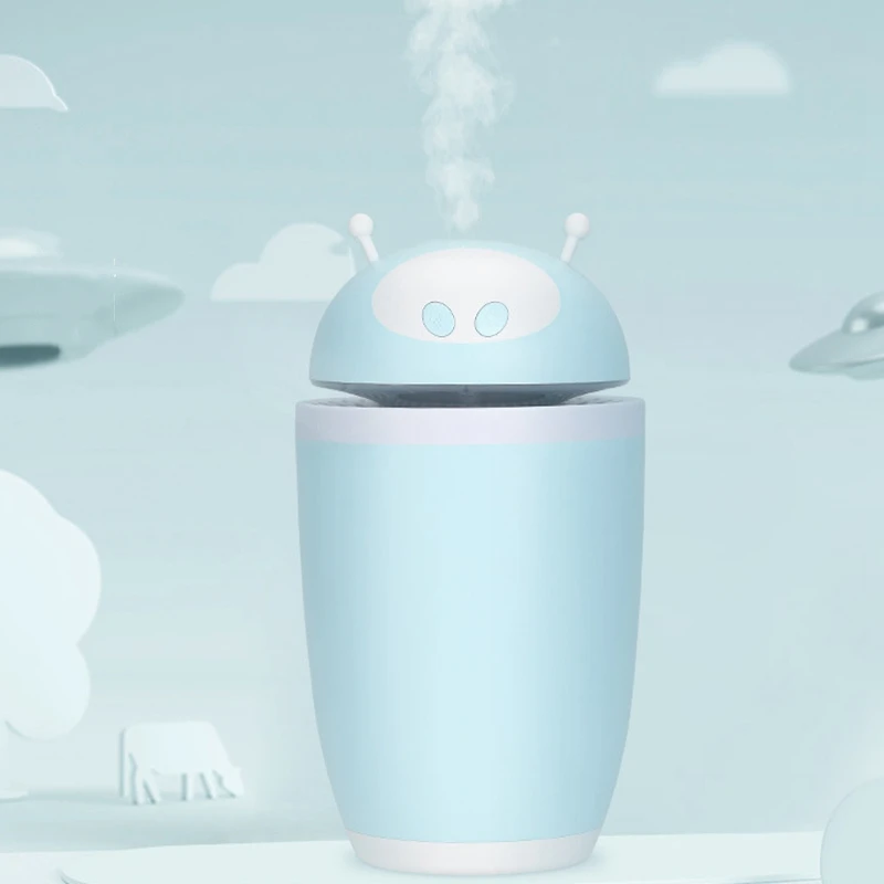 Mini Cartoon Spaceman Humidifier Air Aroma Essential Oil Diffuser Led Ultrasonic Aroma Aromatherapy Humidifier