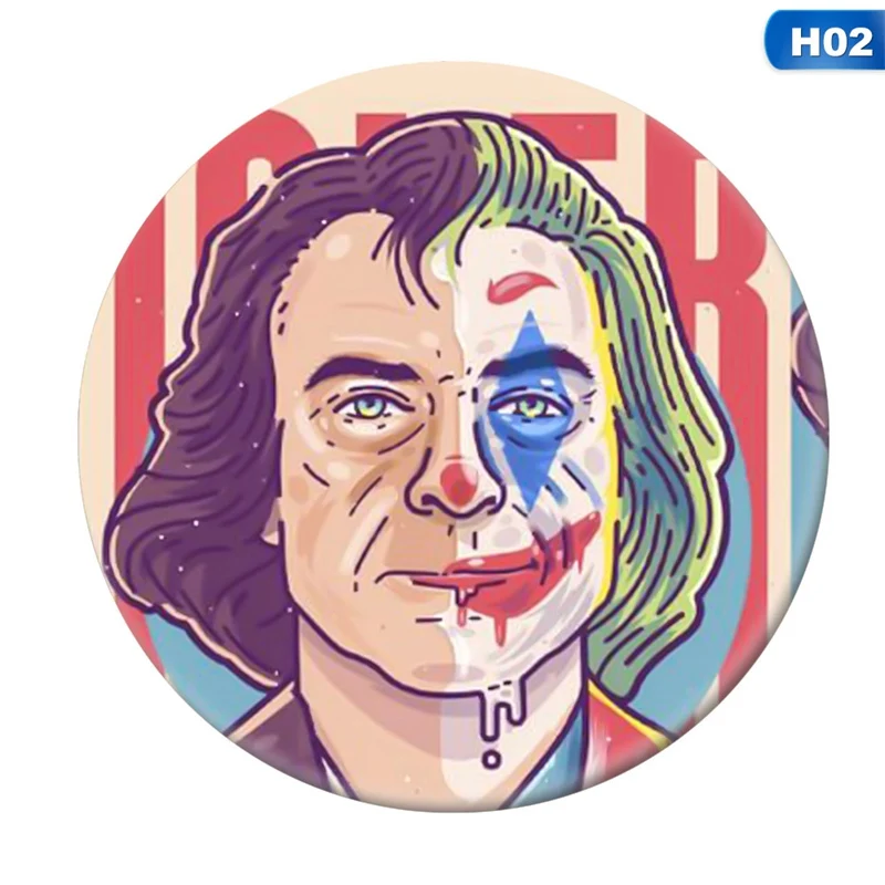 1 дюйм DC комиксов фильм супергерой, Джокер Merch булавки кнопки броши значки Pinback Бэтмен аксессуары для фанатов