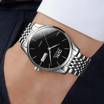 

New fashion trending waterproof quartz man's business Watch with calendar