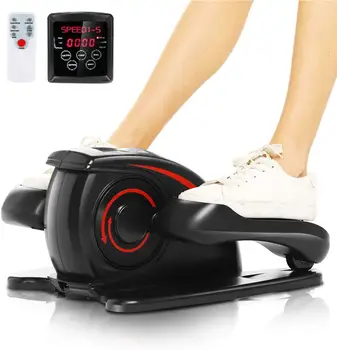 

Under the table bicycle indoor mini pedal exerciser elliptical machine with display mini cycle resistance exercise
