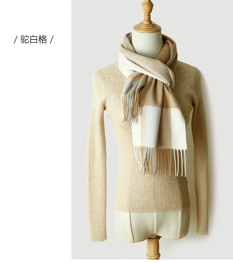 Naizaiga Cashmere striped women shawl men thin luxury brand pashmina,BHYR108