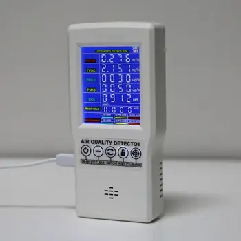

1 Set Digital Formaldehyde Detector HCHO/TVOC/CO2/PM2.5/PM10 Gas Air Quality Monitor