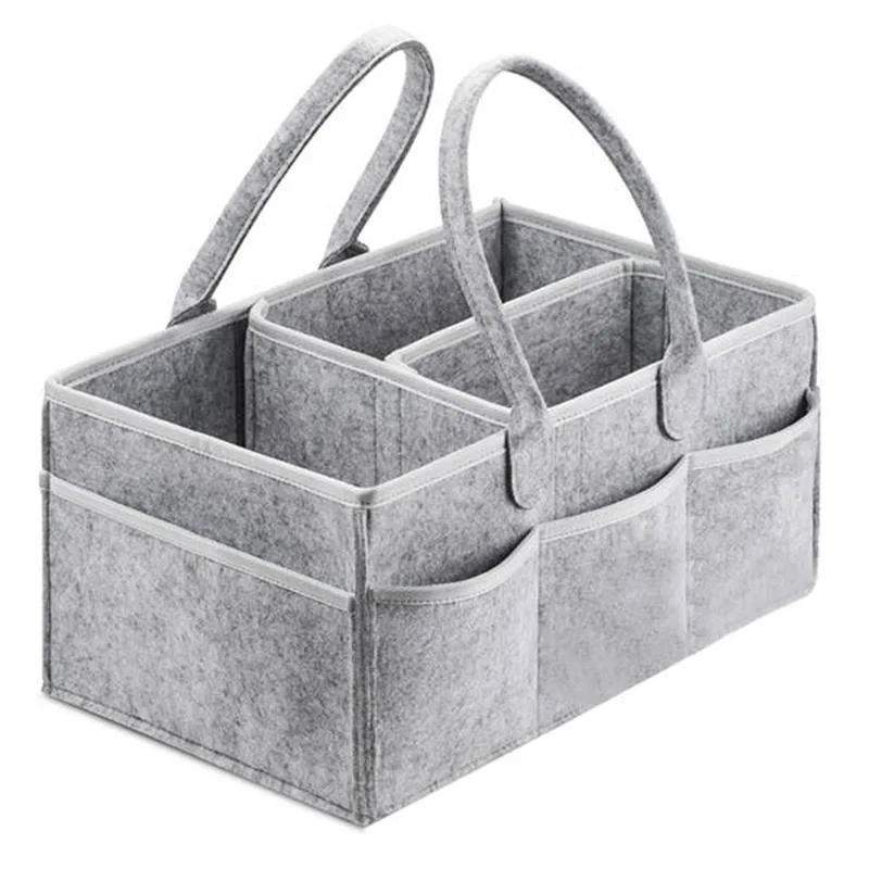 Baby Diaper Caddy Portable Foldable Durable Nursery Essentials Storage Basket Bin And Car Organizer For Wipes Toys Changing Pad | Дом и сад