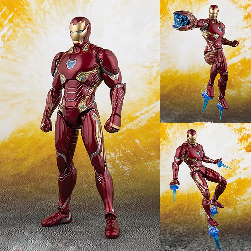 SHF Мстители война бесконечности Железный человек коллекционные игрушки Marvel MK50