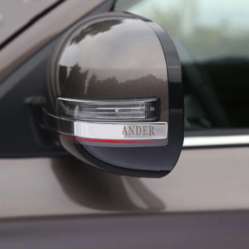Для MITSUBISHI OUTLANDER 2013 2017 из нержавеющей стали зеркала заднего вида обшивки