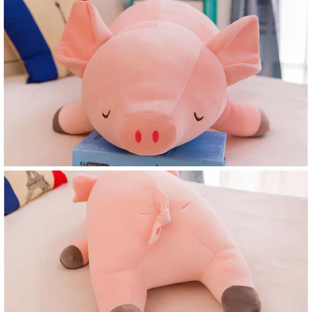 40cm Cute Pink Lying Pig Plush Doll Toy Soft Stuffed Plush Animal Pillow Toy Children Gift