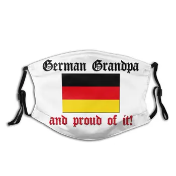 

Proud German Grandpa Non-Disposable Mouth Face Mask with filter Dust Mask Protection Mask Respirator Mouth Muffle