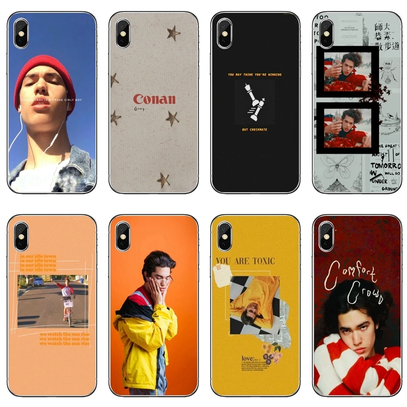 コナン Iphone用グレーケース アクセサリー Iphone 11 Pro Xs Max Xr X 8 7 6 6s Plus 5 5s Se 4s 4 Ipod Touch 5 6 電話用緩衝材 Aliexpress