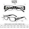Reading Glasses Ladies Quality Fashion Rectangular Frame with Comfort Spring Hinge Reader Eyeglasses for Women 2.0 3.0 4.0 5.0 2