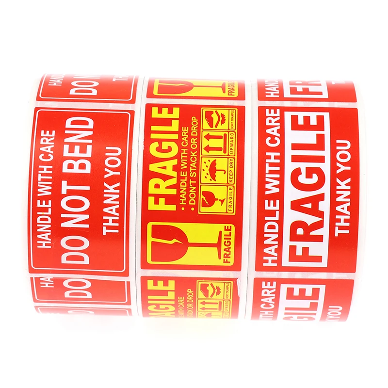 Fragile Stickers Handle with Care Thank You Warning Labels DIY Supplies 250pcs/Roll custom labels