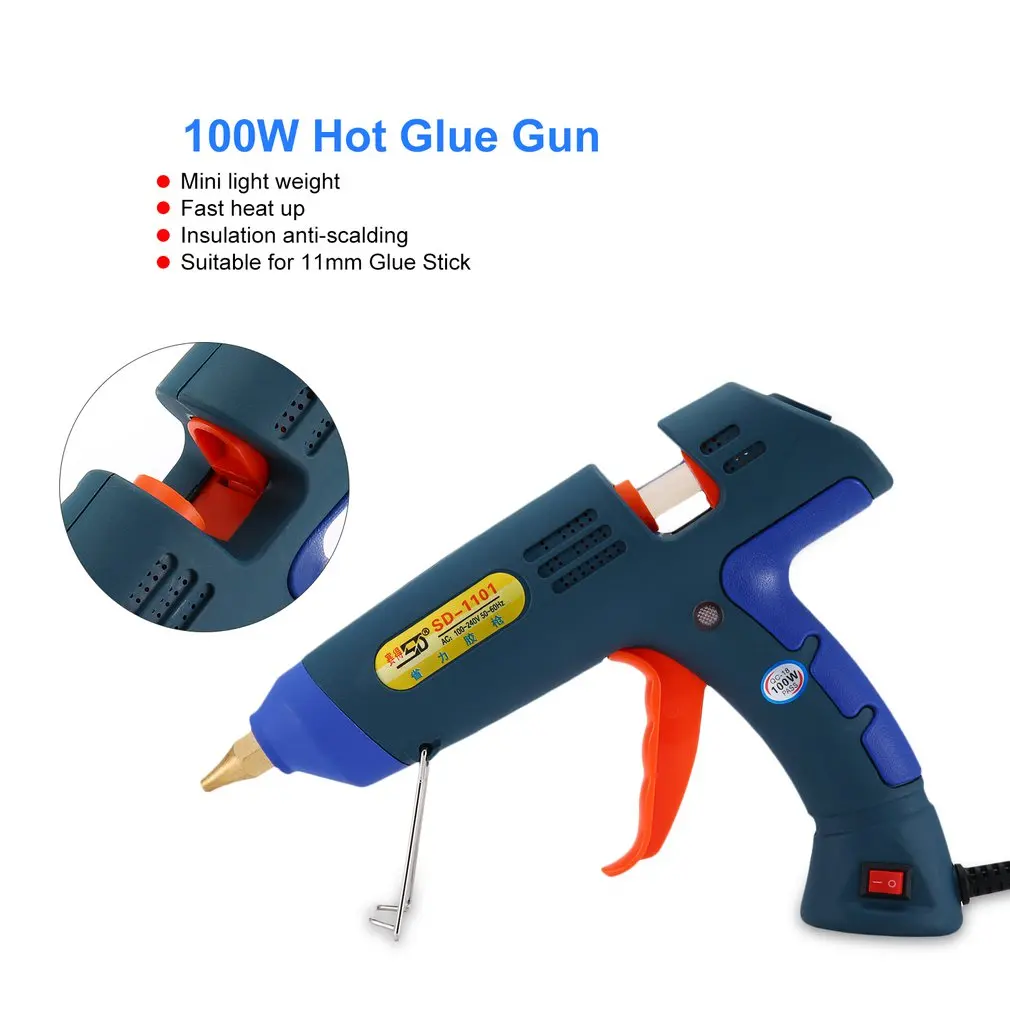 SD SD-1101 100 Вт термоплавкий клеевой пистолет тепловые пушки для DIY ручной работы игрушки ремонтные Инструменты Электрические термоклеевые пистолеты