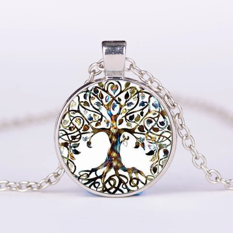 Tree of life pendant Necklace Vintage Sri Yantra Necklace Jewelry women men trendy - Image 2