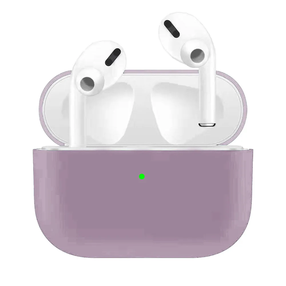 color 13 Чехол для Airpods Pro Чехол настоящий жидкий силиконовый чехол для Air Pods Pro зарядный чехол светодиодный Видимый мягкий приятный для кожи силиконовый чехол - Цвет: color 13