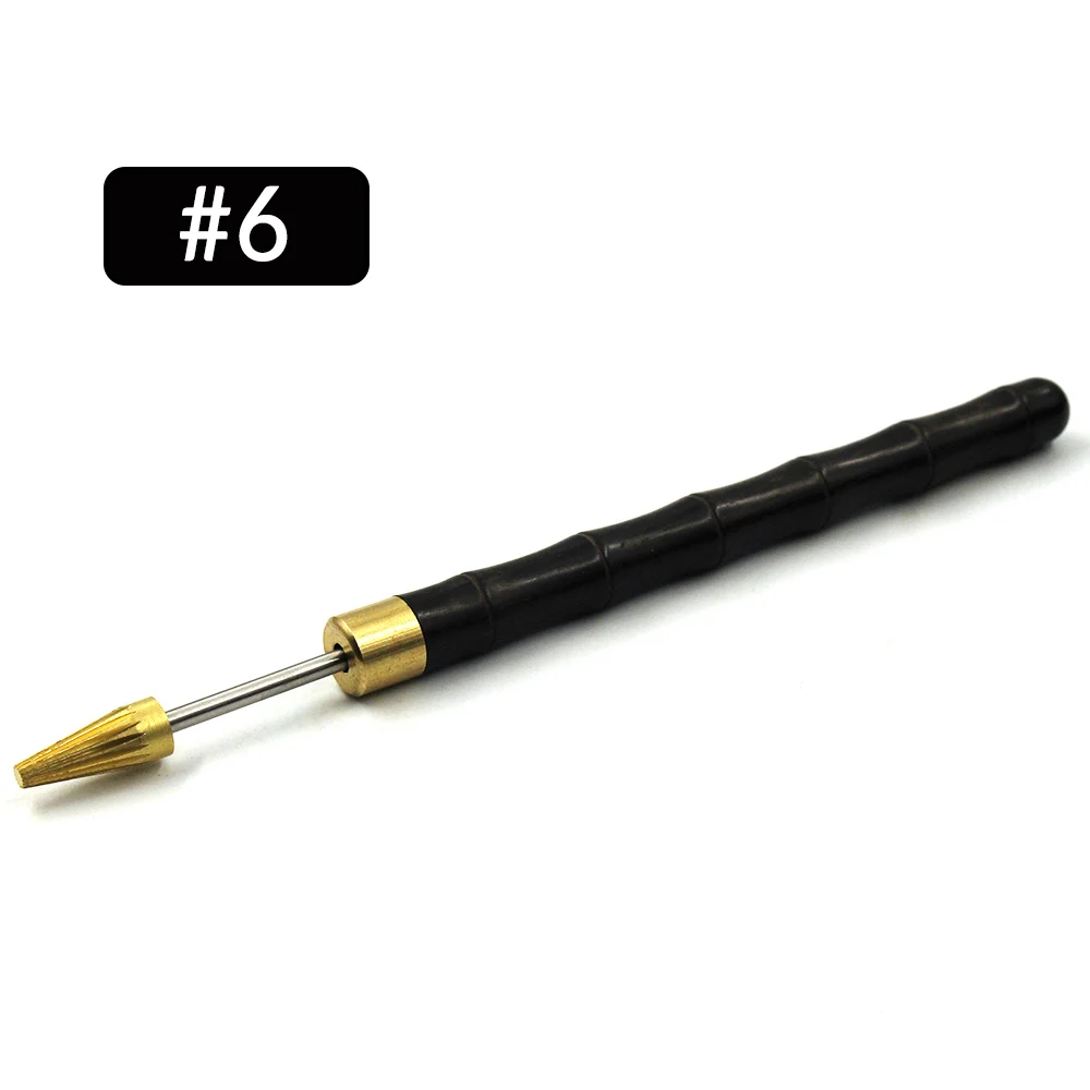 NO.6 Oil Pen Сделай Сам кожевенное ремесло край масло медицинский инструмент роликовая ручка кожаное масло аксессуары для рисования инструмент кожаный край масляный ролик ручка - Цвет: NO.6 Oil Pen