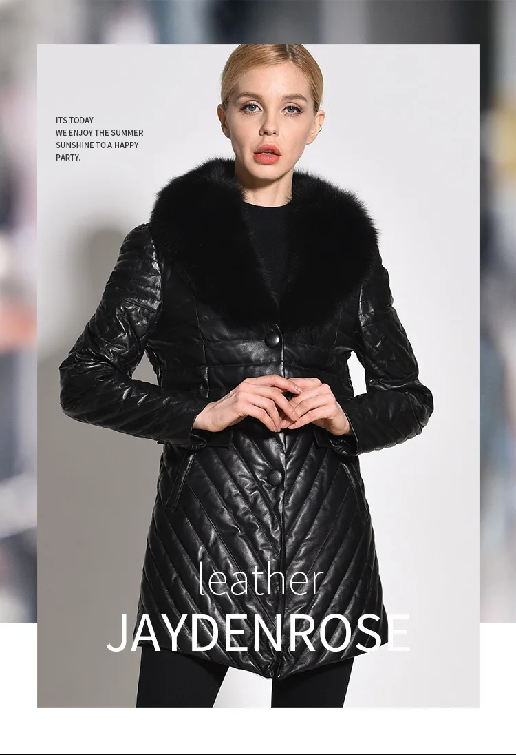 2020 Бесплатная доставка. Модные женские Куртки из натуральной кожи. Повседневное