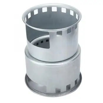 

Outdoor Portable Stainless Steel Wood Burning Stove Windproof Camping Picnic Barbecue Grill for Outdoor