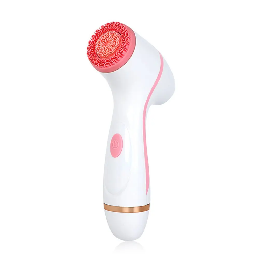 

Silicone Cleanser Ultrasonic Face Brush Wireless Charging Soft Hair Beauty Instrument Pore Cleansing Artifact