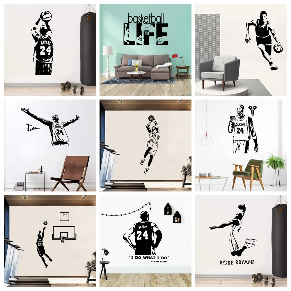 Free shipping Kobe Bryant basketball player Home Decor Vinyl Wall Stickers Pvc Wall Decals Decor Wall Decals Free shipping Kobe Bryant basketball player Home Decor Vinyl Wall Stickers Pvc Wall Decals Decor Wall Decals