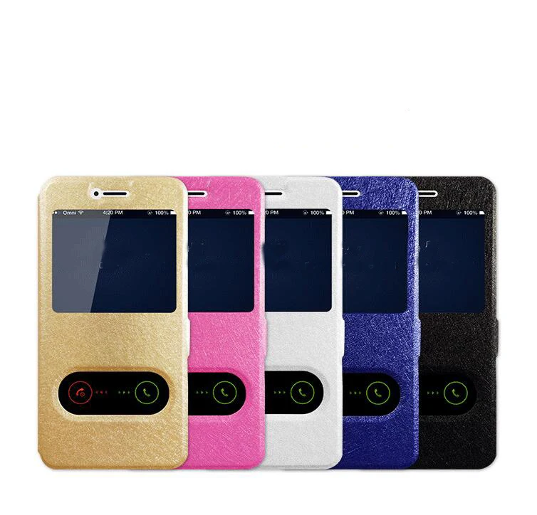 Умный кожаный флип-чехол с окошком для huawei P7 P8 P9 P10 Lite Plus mate 7 8 9 S mate 10 Lite P Smart Y3 Y5 II Y6