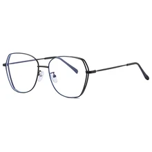 Синий светильник, блокирующие очки для женщин и мужчин, компьютерные очки, модные ретро-рамки, можно настроить близорукость, линзы для чтения по рецепту N5