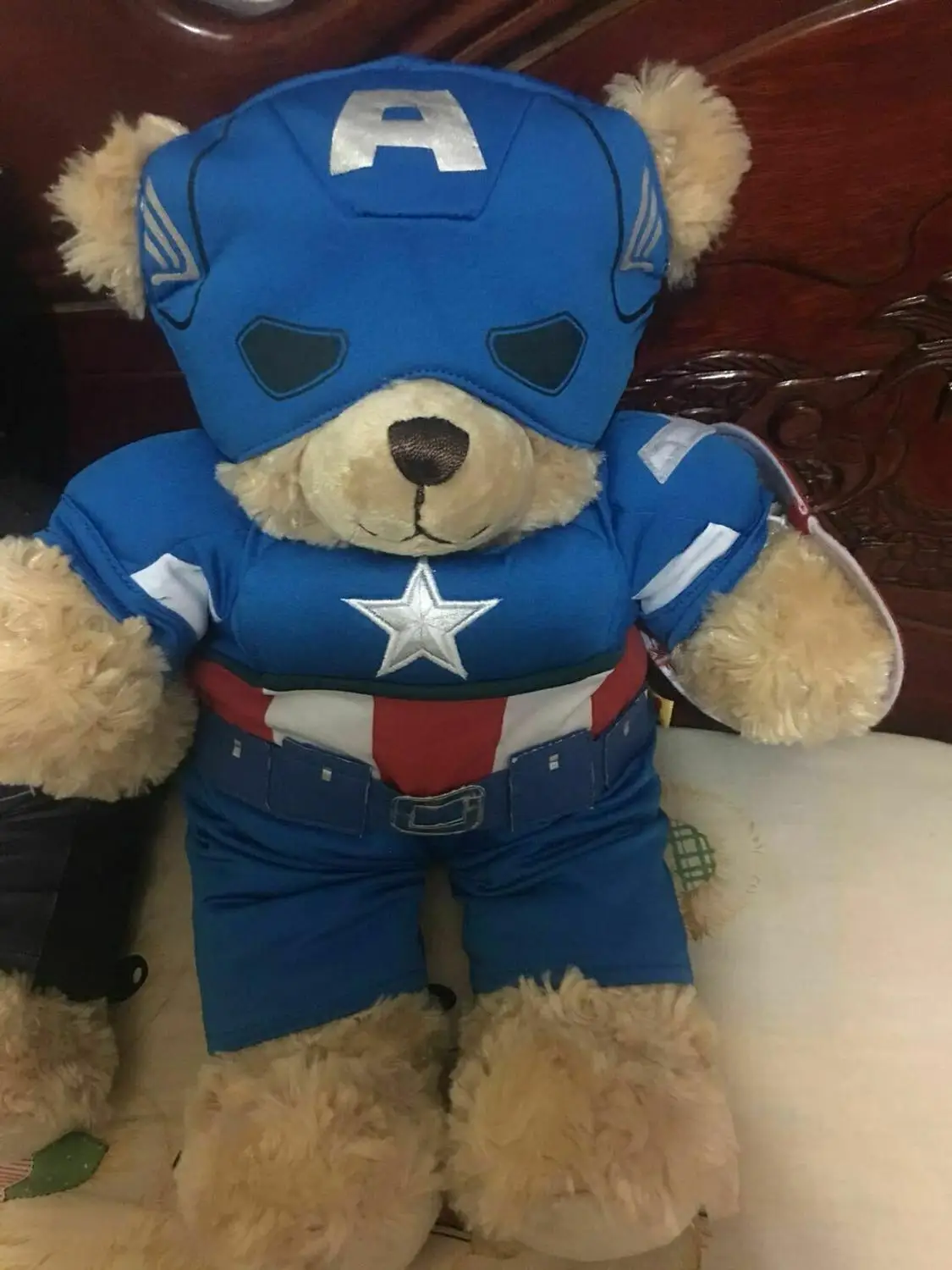 Captain Marvel Мстители Зимний Солдат Бакки Капитан Америка Steve Bear плюшевая кукла мягкая игрушка подарок Горячая ограниченная Милая креативная редкая - Цвет: Captain