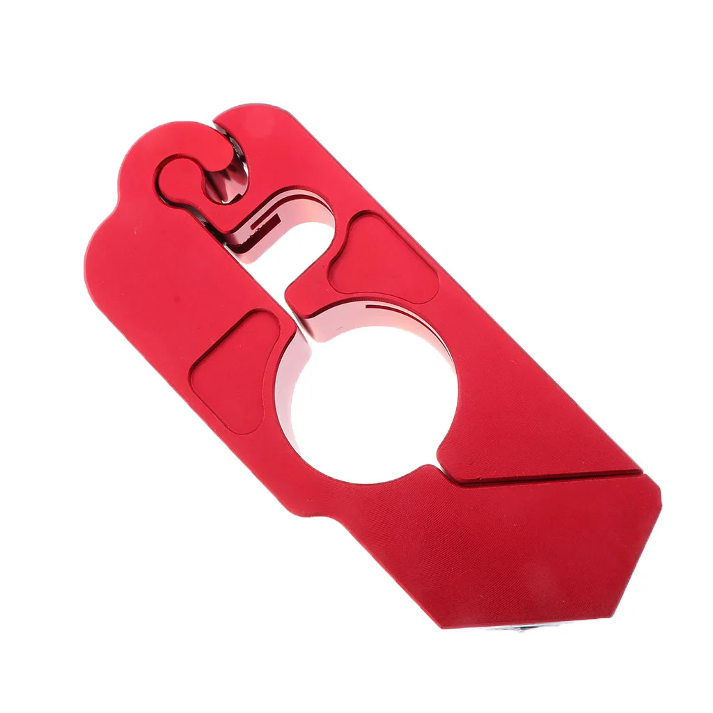 Handlebar Lock Motorcycle Scooter Grip Brake Lever Anti Theft Security Lock with 2 Keys Universal Red