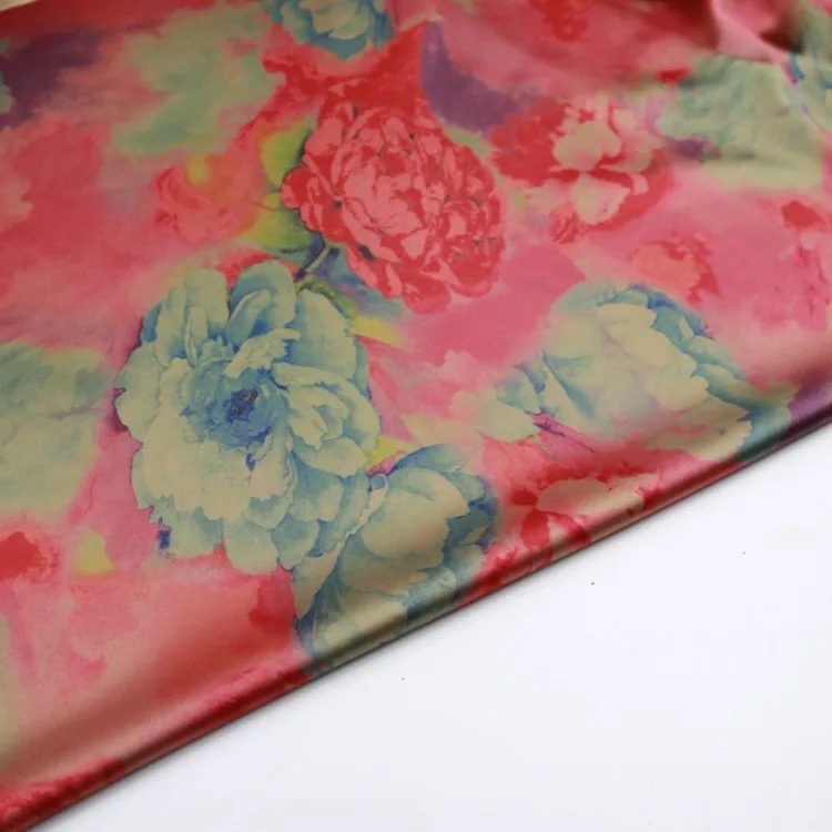 

2019 Silk Fabric Chinese Dresses And Of Cheongsam Hanfu S With Peony Flowers Imitating Fragrant Cloud In Wanzi Family Fabric