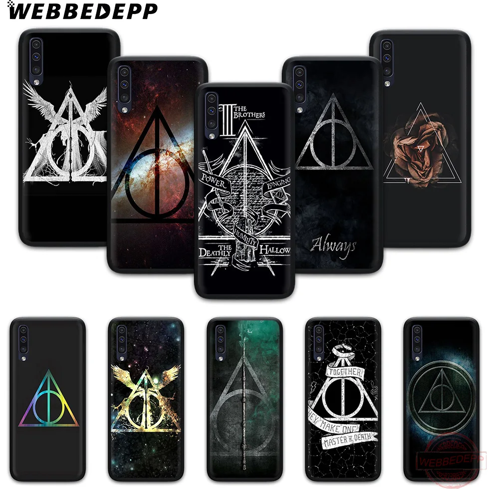 WEBBEDEPP Дары смерти логотип мягкий Чехол для телефона с изображением цветов Samsung A10S