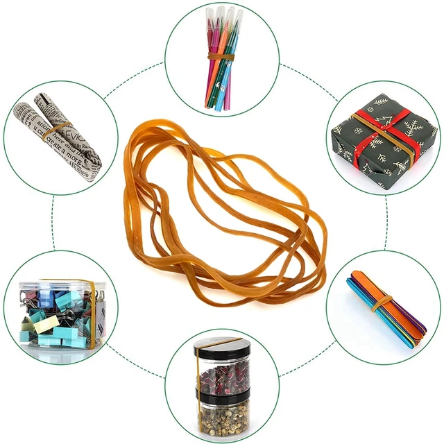 Assorted Large Heavy Duty Rubber Bands 160x4mm in resealable bag Package  Medium And Small Size 4