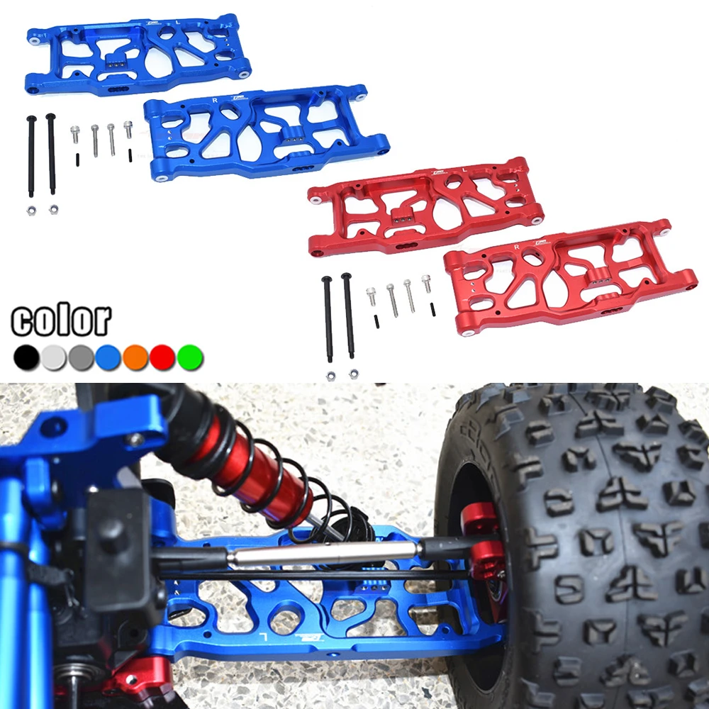 GPM Aluminum Rear Tie Rods & Stabilizer Set For ARRMA KRATON 8S & OUTCAST 8S | 12PC Upgrade Kit (Red)